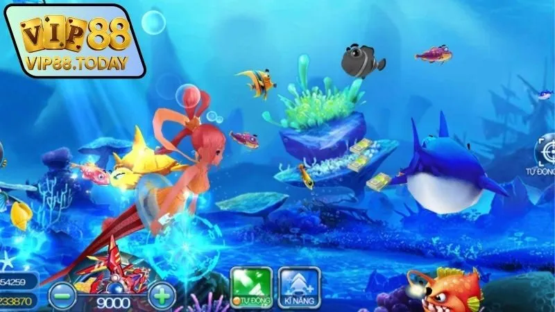 Trải nghiệm bắn cá tiểu tiên cá trên điện thoại và web